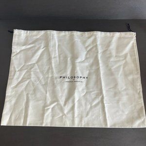 Philosophy White Dust Bag 21 x 15.5